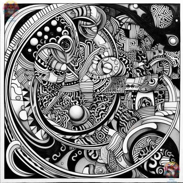 Trippy Mushroom Coloring Pages You'll Love - adultcolouring.com