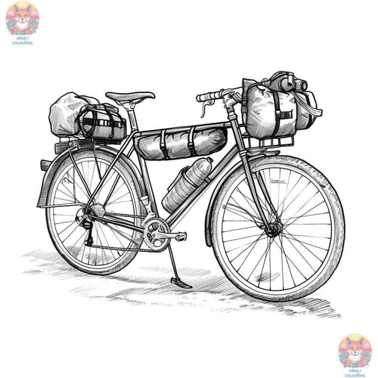 Ultimate Guide to Captivating Bike Coloring Pages - adultcolouring.com