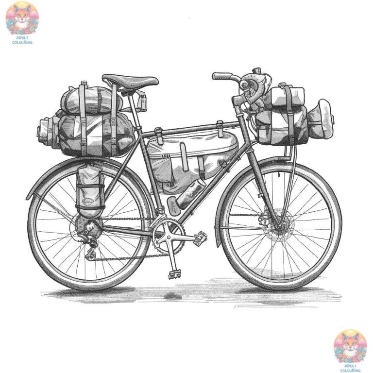 Ultimate Guide to Captivating Bike Coloring Pages - adultcolouring.com