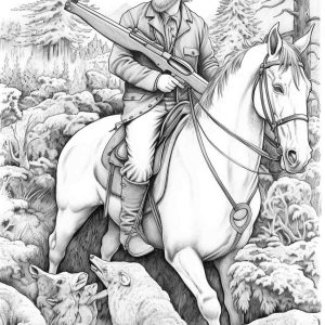 Coloring Hun Discover The Best Most Thrilling Hunting Coloring Pages ...