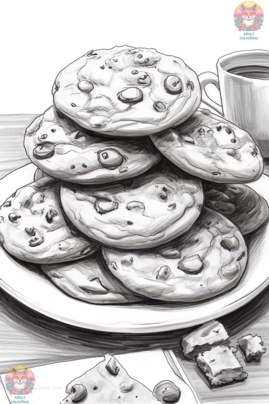 Colorful Cravings: Sweet Chocolate Coloring Pages for All