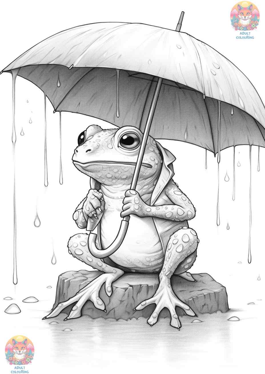 Colorful Leap: Cute Frog Coloring Pages for Your Little Artist