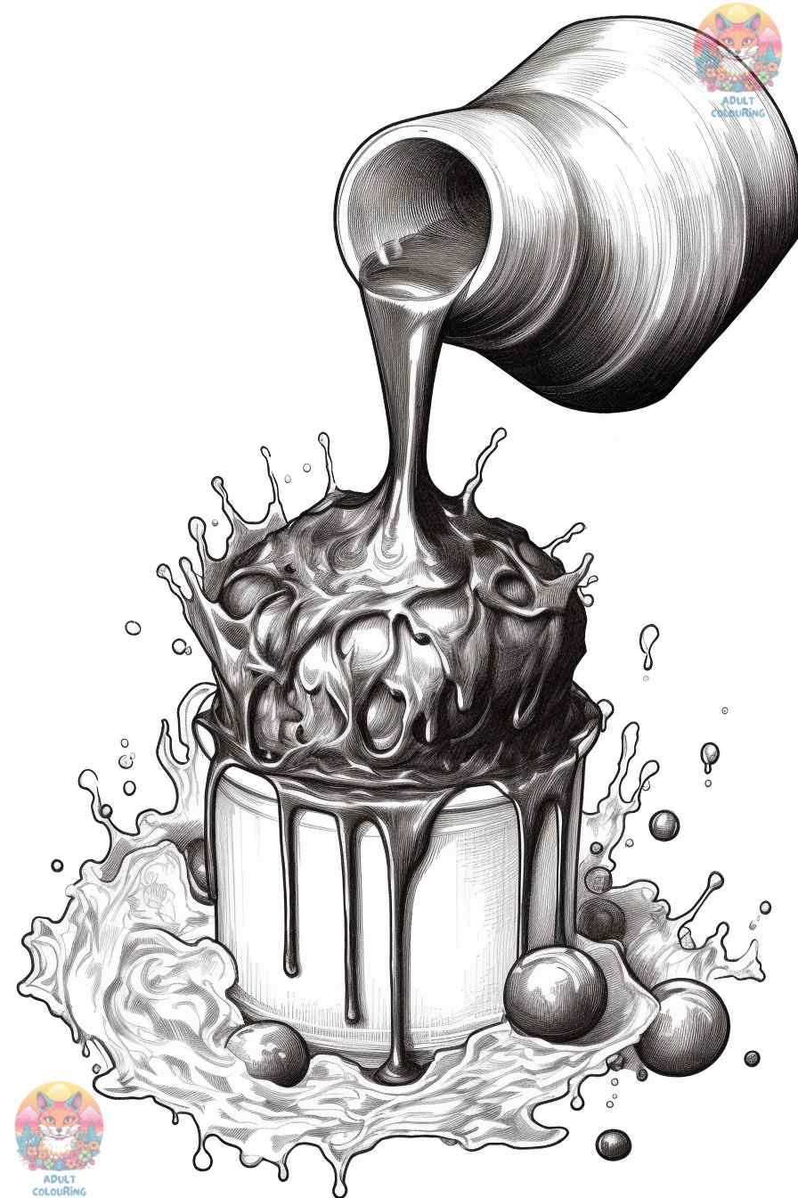 Colorful Cravings: Sweet Chocolate Coloring Pages for All