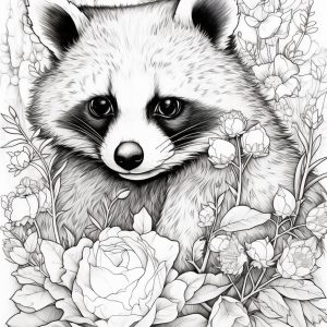 Abstract Raccoon Coloring Pages Raccoons Coloring Pages: A Journey Through Time and Art ...