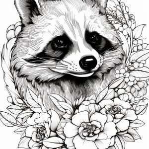 Abstract Raccoon Coloring Pages Raccoons Coloring Pages: A Journey Through Time and Art ...